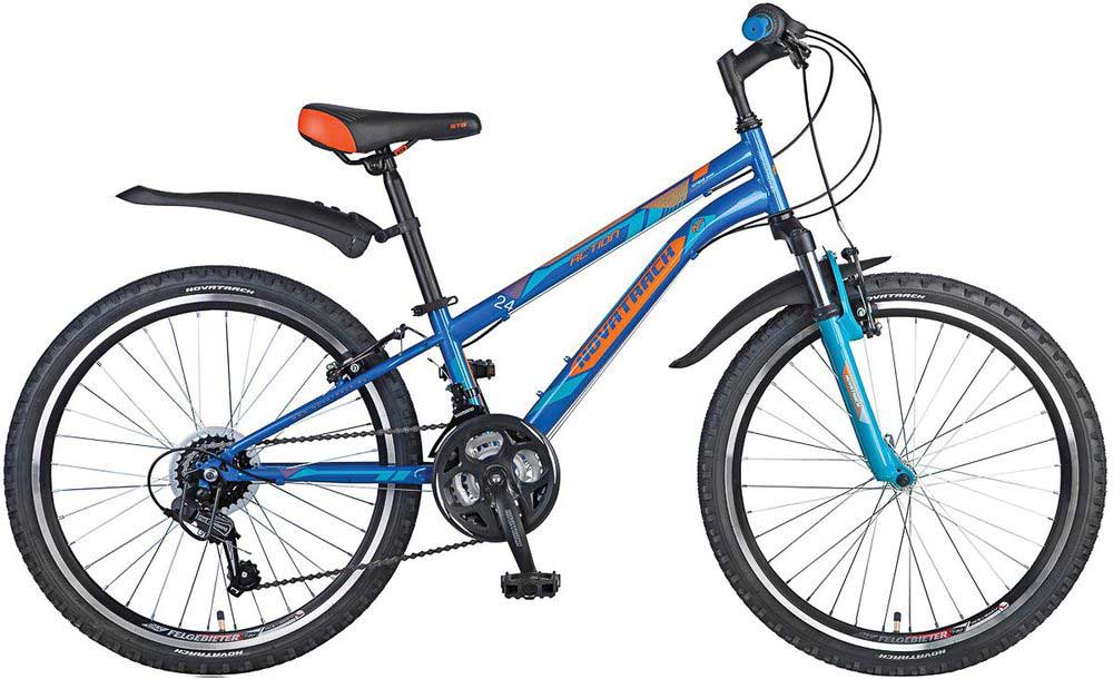 Купить Подростковый велосипед 24 дюйма Novatrack Action 18 скоростей